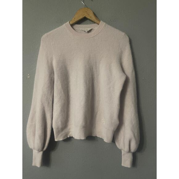 Ted Baker London “Ckamila” Ribbed Cashmere Pullover Puff Sweater - Picture 6 of 12